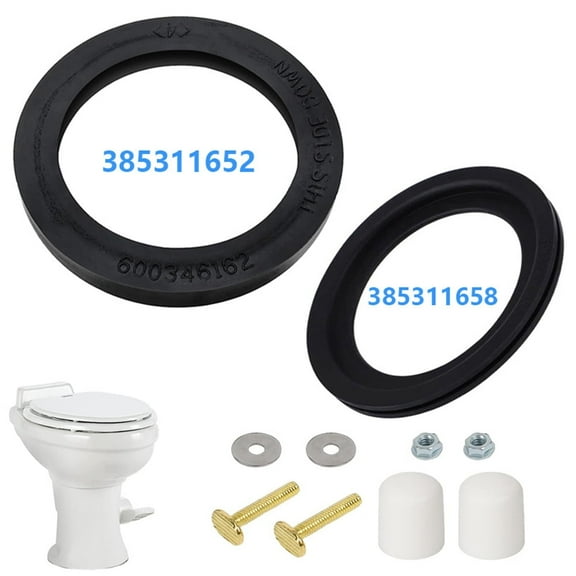 385311652 385311658 RV Toilet Flush Seal Kit for RV and Travel Trailer Toilets