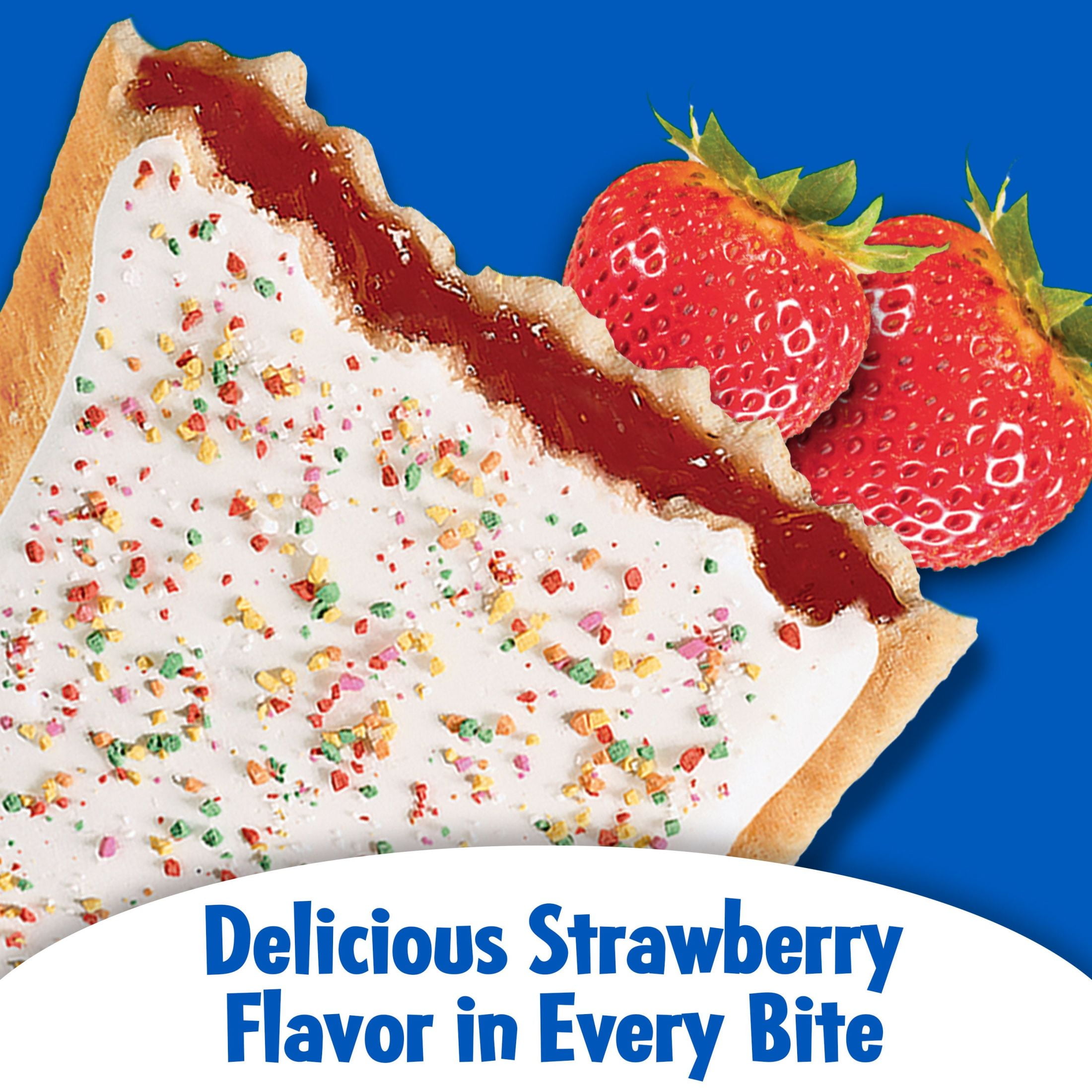Pop-Tarts Breakfast Toaster Pastries, Frosted Strawberry Flavored, 14.7 oz 8 Ct