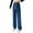 Navy, variant on JIKNTTR Women's Classic Denim Pants Tied Waist Solid Color Straight Wide Leg Denim Pants Classic Fit Denim Pants