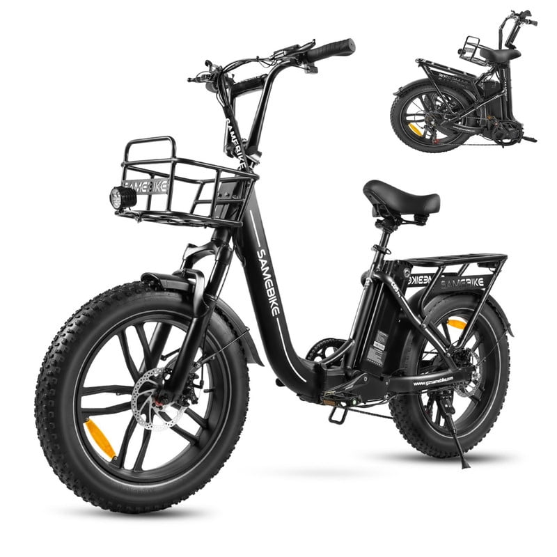 Velo electrique SAMEBIKE RS A02 20 pouces 48V17AH Autonomie 220km moteur central 1200W e-bike de