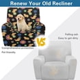 thumbnail image 4 of Kuiaobaty Capybara Daisy Print Recliner Chair Cover for Large Recliner Breathable Reclining Sofa Slipcover Washable Reclining Slipcover with Side Pocket for Living Room, 4 of 8