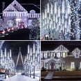 thumbnail image 2 of Luces navideñas YIQU Meteor Shower, paquete de 2, 384 LED, color blanco frío, 2 of 8