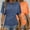 Navy Blue + Orange, variant on MORTTIC 2 Pack Women's Summer Casual Tees - Stylish Solid Color Short Sleeve Tops for Everyday Wear