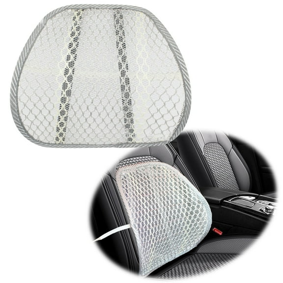 YOUMAI Mesh Double Ergonomic Car Lumbar Support - Summer Cooling Breathable Back Cushion for Driver Comfort & Lower Back Pain Relief