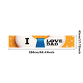 thumbnail image 3 of Heart Pattern I Love Dad Decorative Banner Tie Design Father's Day Celebration for Father's Day Celebration Party Decoration Indoor Use, 3 of 8