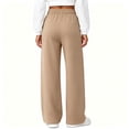 thumbnail image 6 of Bosfbaoi Sweatpants for Women Drawstring Elastic Waist Wide Leg Pants Patch Pocket Casual Loose Track Pants, 6 of 8