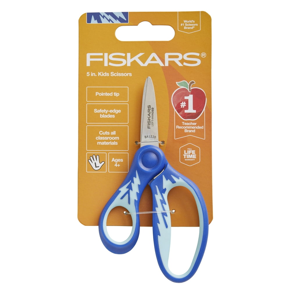 Fiskars Soft grip 5 Inch PointedTip LeftHanded Scissor, 1 Piece