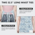 thumbnail image 6 of Blue Ethnic Mandala Pattern Apron-Garden Aprons for Women with Pockets-Cotton Linen Waterproof Kitchen Cooking Gardening Aprons Adjustable for Kitchen,Cooking,BBQ and Salon 33x27 Inch, 6 of 7
