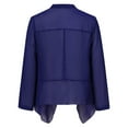 thumbnail image 5 of Abomasnow Women's Blazers 3/4 Sleeve Lapel Open Front Suits Lightweight Cardigan Thin Chiffon Blazer Jackets, 5 of 8