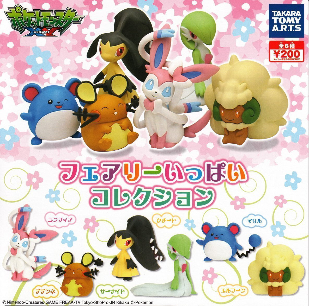 Takara Tomy Pokemon Xy Fairy Collection Mini Figures Set Of 6 Walmart Com Walmart Com