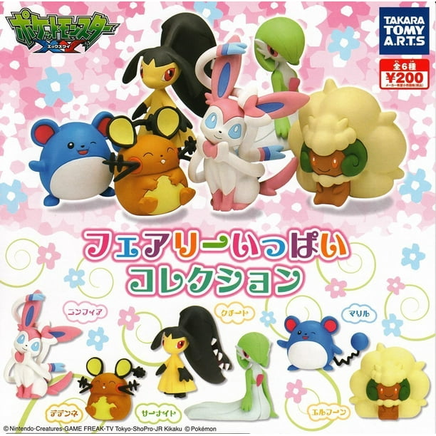 Takara Tomy Pokemon Xy Fairy Collection Mini Figures Set Of 6 Walmart Com Walmart Com