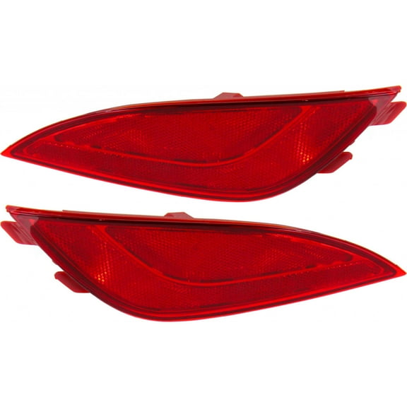 CarLights360: For 2010-2015 Hyundai Tucson Reflector Assembly Driver and Passenger Side DOT Certified | Replacement For HY1184108, HY1185108 | 92405-2S100, 92406-2S100