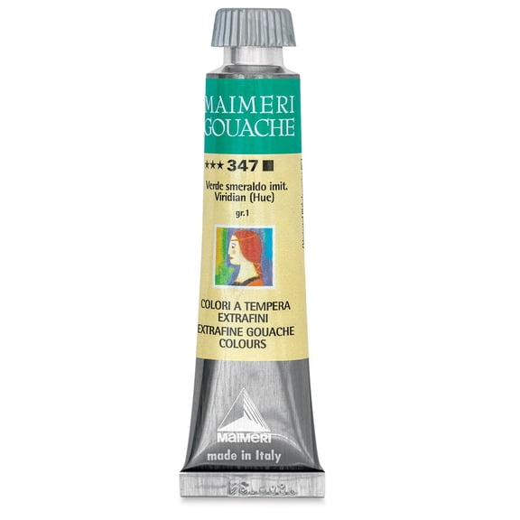 Maimeri Artist Gouache - Viridian Hue, 20 ml tube
