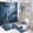 Mystical Wolf Bald Eagle Mountain Tree, variant on 4PCS/Set Mystical Wolf Bald Eagle Mountain Shower Curtain 72W X 72L, Magic Moon Snow Printed Bathroom Decor, Shaped Mat Toilet Lid Cover and Non-Slip Rugs with 12 Hooks