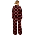thumbnail image 2 of Garronmavis Womens Sweat Suits 2 Piece Set Polka Dot Sweatshirt Long Sleeve Hoodies Jogger Sweatpants Tracksuit Wide Leg with Pockets Red, Size L, 2 of 6