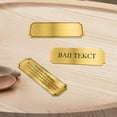 thumbnail image 4 of HUGFEGWE 30 Pcs Name Plates, 3" W x 1" H Solid Brass Engraved Plate Personalized Plaque Blank Custom Name Tag Frame Name Label with Adhesive Backing or Screws (3M Adhesive) UA824-1455, 4 of 8