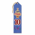 thumbnail image 3 of Beistle 2" x 8" I Can Count To Ten Award Ribbon; Blue 9/Pack AR056, 3 of 3