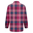 thumbnail image 7 of QASIEATN Womens and Girls Long Sleeve Flannel Shirt Casual Button Down Plaid Shirts 3 Months Adult 2XL, 7 of 7