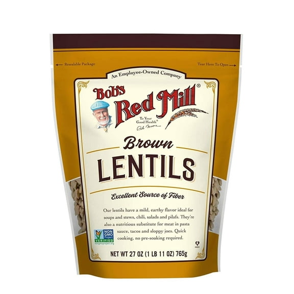 Bob's Red Mill, Brown Lentils, 27 oz Pack of 2