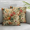 thumbnail image 3 of GOSMITH  Throw Pillow Cover Colorful Wildflowers Watercolor Floral Red Poppy Peony Daisy Nature Bright Rectangular Throw Pillow Covers for Couch Sofa Home Decor, 3 of 5
