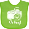 thumbnail image 3 of Inktastic Camera Oh Snap Boys or Girls Baby Bib, 3 of 4