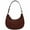 Coffee, variant on FashionPuzzle Small Crescent Shoulder Bag Underarm Purse (Red)