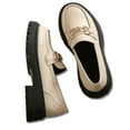 thumbnail image 6 of CHICVOMEY Classic Women Loafers Platform Chunky Heel Loafers with Arch Support Lug Sole Slip on Loafers Dressy Shoes Work Loafers for Office Business, 6 of 8
