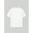 thumbnail image 2 of T-Shirt à Manches Courtes et Col Rond avec Imprimé Lapin de Dessin Animé pour Jeunes, Tissu en Coton Tricoté, Coupe Régulière, Collection Printemps/été, Détail Appliqué, Sans Rembourrage, pour Jeunes, 2 of 6