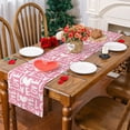 thumbnail image 5 of Valentines Day Table Runner, Sweet Love Valentines Day Decorations Valentines Runner for Table Seasonal Sweet Holiday Decor for Indoor Outdoor Dining Table Decorations (Pink, 13'''' x 90''''), 5 of 6