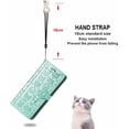 thumbnail image 6 of Wallet Phone Case for Samsung Galaxy S23 FE,Cute Cartoon Cat Dog Pattern PU Leather Case with Magnetic Clasp and Cash Card Slots Holder Holster for Samsung Galaxy S23 FE,CD Green, 6 of 18