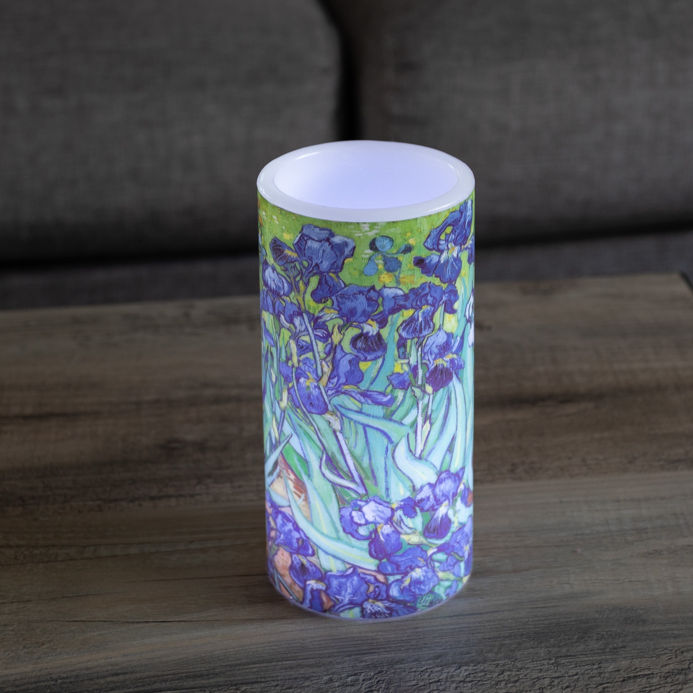 Lavish Home 2-Pack of Van Gogh Irises Flameless Candles with Remote