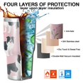 thumbnail image 7 of 30oz Border Collie Dogs with Pioneer Flower Tumblers Stainless Steel Tumbler with Lid and Straw,Vacuum Insulated Double Wall Travel Tumbler Cups Mug with Cleaning Brush for Coffee,Tea, 7 of 7