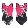 thumbnail image 3 of Girls Leotards Gymnastic Dance Onesies Ballet Tank Sleeveless Colorful Shiny Leotard, for 5-14 Years, 3 of 7