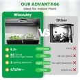 thumbnail image 4 of Grow Lights for Indoor Plants LEDs Full Spectrum LED Plant Grow Light V/A Under Cabinet Grow Lamp with Auto Timer Hrs Lighting Mode Brightness Levels Tri Head, 4 of 7