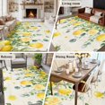 thumbnail image 6 of Rectangle Area Rug 6x9ft,Watercolor Farm Lemon Flower Washable Carpet Non-Slip Runner Accent Rugs Indoor Floor Mat for Bedroom Living Room Decor,Retro Summer Fruit on Paper, 6 of 9