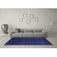thumbnail image 3 of Ahgly Company Indoor Square Abstract Blue Contemporary Area Rugs, 8' Square, 3 of 4