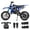 Blue, variant on Kids Dirt Bike 49cc Gas Powered - 2-Stroke Off-Road Motorcycle for Ages 13+, 24 MPH Max Speed with Shock Absorber & Dual Disc Brakes，Kill Switch, Max Load 220LBS, with Armor, BLUE