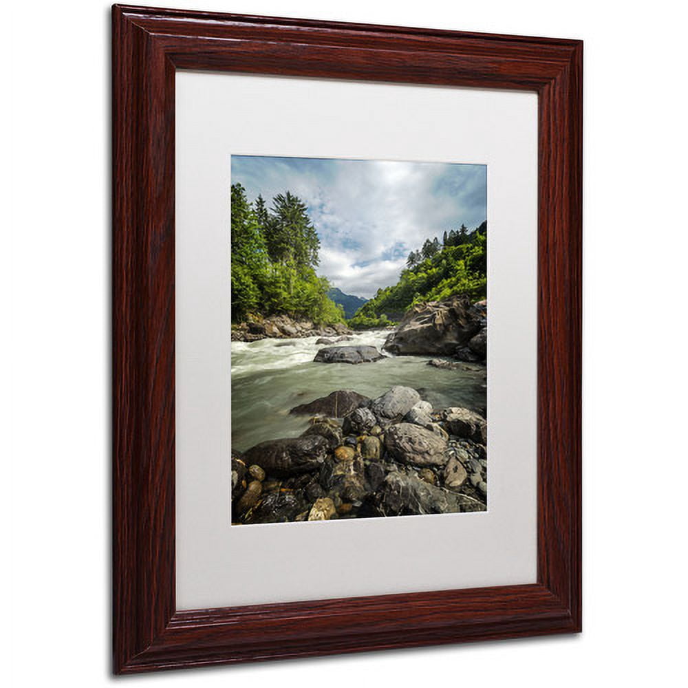 Trademark Fine Art "Waterland" Canvas Art by Philippe Sainte-Laudy, White Matte, Wood Frame