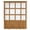 Beige, White, Brown, variant on Light Brown Wood Screen Sheer Curtains 45 Inches Long for Bedroom, Farmhouse Country Wood Frame Light Filtering Privacy Drapes, Breathable Semi Sheer Short Window Treatment for Kitchen Cafe Bathroom