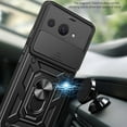 thumbnail image 3 of MYKOMI for Google Pixel 9a Case with Slide Camera Lens Cover, Military Grade Shockproof with Rotating Ring Kickstand Ultimate Protection Case Cover for Google Pixel 9a, 3 of 9