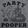 thumbnail image 2 of Womens Funny T Shirts Party Pooper Cat Sarcastic Kitten Graphic Novelty Tee for Ladies Womens Graphic Tees, 2 of 9