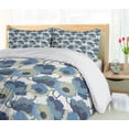 thumbnail image 5 of Ambesonne Floral Duvet Cover Set, Ombre Romantic Flowers, Queen, Grey Navy, 5 of 6