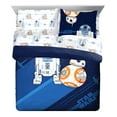 thumbnail image 6 of Saturday Park Star Wars Droids 100% Kids' Organic Sheet Set, Cotton Blue Bed Set, Queen, 6 of 8