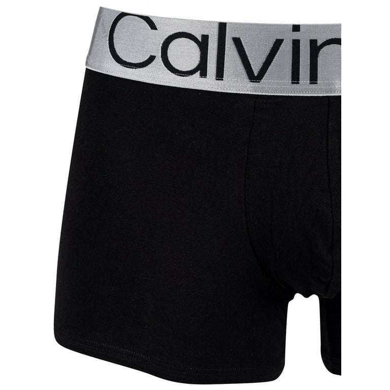 Calvin Klein Cotton Steel 3-Pack Stretch Trunks in Multi