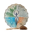 thumbnail image 1 of Tambour Shaman Arbre de Vie Multicolore Décoration Fait Main, 1 of 5
