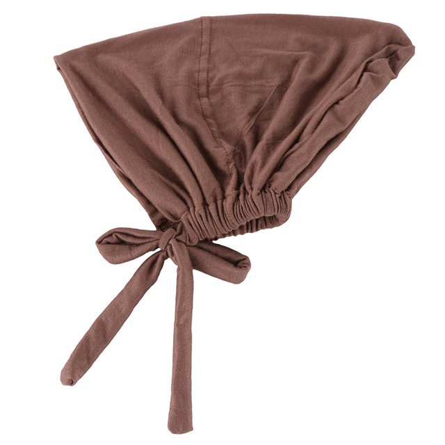 MORESEC Women's Solid Color Elastic Tether Forehead Beanie, Pierced Hole Design for Earrings, Ethnic Small Bottoming Hat with LED Lights, Stretchy and Comfortable, Unique Night Out Accessory