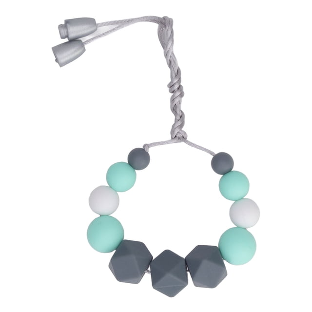 Collar de dentición de silicona, collar de dentición para bebés, collar masticable de silicona para niños pequeños, collar de dentición, juguete elaborado con cuidado