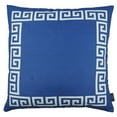 thumbnail image 3 of Decorative Throw Pillow Cover Set of 2 Greek Key 18" x 18" Blue & White Square for Couch, Bedding, 3 of 5