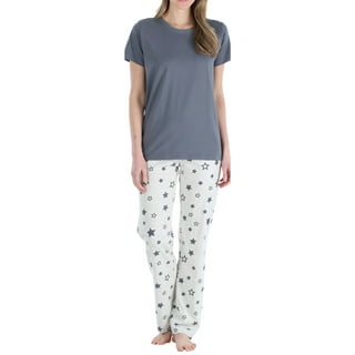 Joyspun Women's Velour Knit Pajama Set, 2-Piece, Sizes S to 5X ...