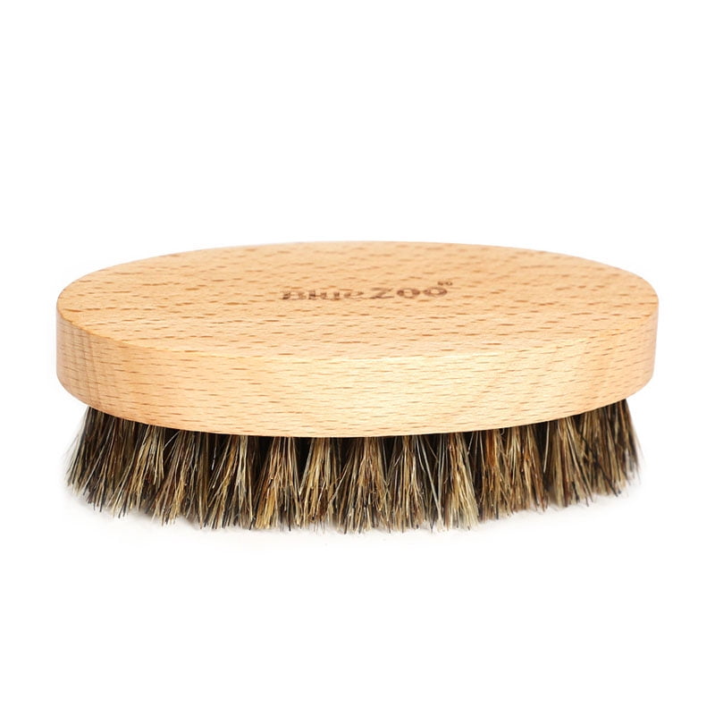 Beard Care Natural Boar Bristles Oval Beech Wood Handle Beard Brush for Men Beard Care Styling Tools